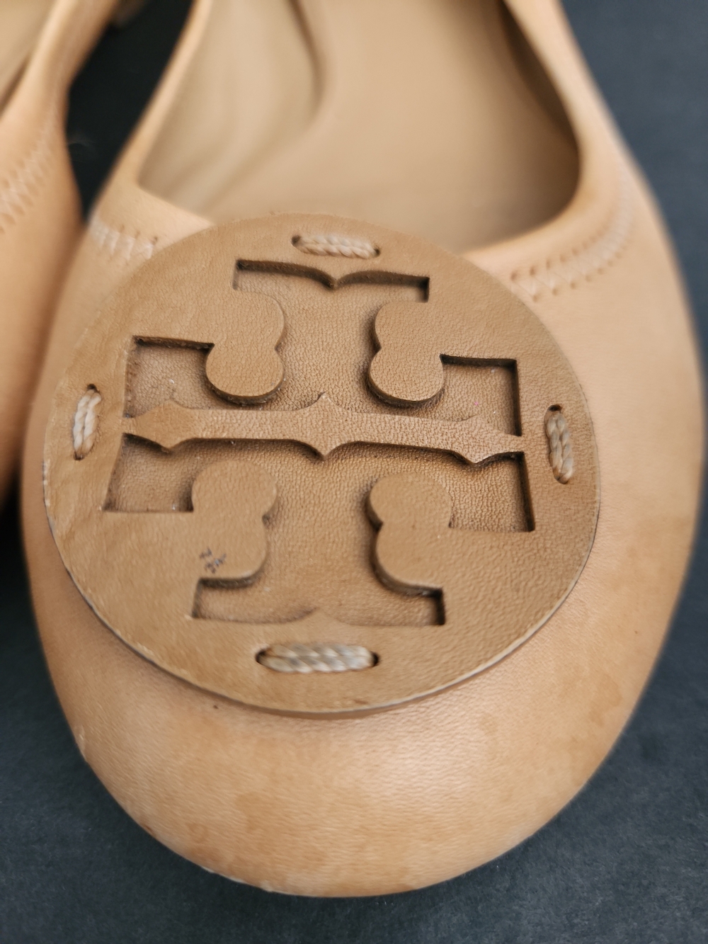 Tory Burch Flats Nude/peach Flat Shoes Size 10.5M - Picture 2 of 6